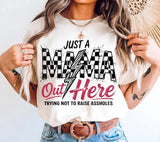 Just A Mom - Shirt Color Is White (#12)