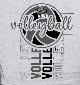 Ripley Rhinos Christian - You Choose The Shirt Style - Shirt Color is Gray