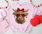 Highlander Cow Faux Yarn  - You Choose The Shirt Style