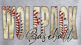 Wolfpack Baseball Design - You Choose the Shirt Style