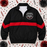 Bulldogs Baseball - Black With Bulldog Logo - Windbreaker