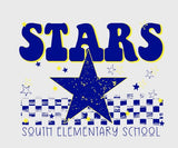 South Elementary Stars  - You Choose The Shirt Style - Gray