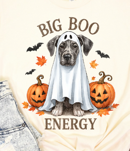 Halloween Great Dane Dog -  Shirt Color Is Cream