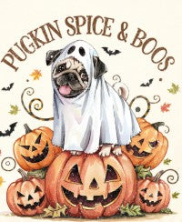 Halloween Pug  Dog -  Shirt Color Is Cream