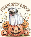 Halloween Pug  Dog -  Shirt Color Is Cream