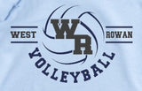 West Rowan Volleyball - You Choose The Shirt Style - Shirt Color Is Light Blue