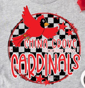 China Grove Elementary - You Choose The Shirt Style - Gray