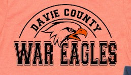 Davie County High School  - You Choose The Shirt Style - Shirt Color Is Orange