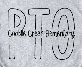 Coddle Creek Elementary  - You Choose The Shirt Style - Shirt Color Is Gray