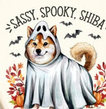 Halloween Shiba Dog -  Shirt Color Is Cream