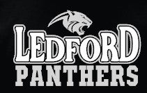 Ledford Panthers Football  - You Choose The Shirt Style - Shirt Color Is Black