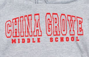 China Grove Middle - You Choose The Shirt Style - Gray