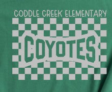 Coddle Creek Elementary  - You Choose The Shirt Style - Shirt Color Is Green