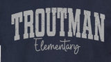 Troutman Elementary  - You Choose The Shirt Style - Shirt Color Is Navy