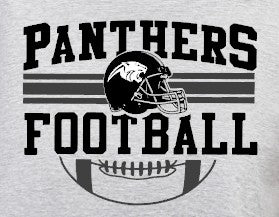 Ledford Panthers Football  - You Choose The Shirt Style - Shirt Color Is Gray