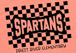 Priest River Spartans - You Choose The Shirt Style - Orange