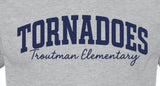 Troutman Elementary  - You Choose The Shirt Style - Shirt Color Is Gray