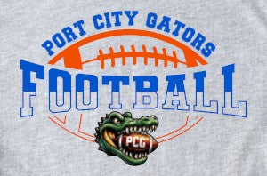 Port City Gators - You Choose The Shirt Style - Shirt Color Is Gray