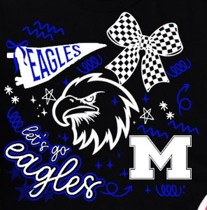 Mooresville Intermediate  Eagles - You Choose The Shirt Style - Black