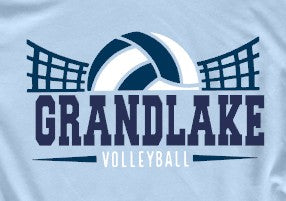 GrandLake Volleyball  - You Choose The Shirt Style - Light Blue