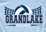 GrandLake Volleyball  - You Choose The Shirt Style - Light Blue