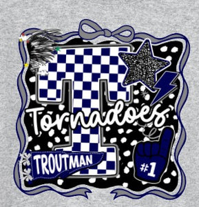 Troutman Elementary  - You Choose The Shirt Style - Shirt Color Is Gray