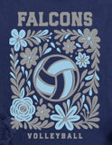 West Rowan Volleyball - You Choose The Shirt Style - Shirt Color Is Navy
