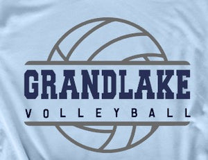 GrandLake Volleyball  - You Choose The Shirt Style - Light Blue