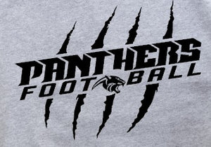 Ledford Panthers Football  - You Choose The Shirt Style - Shirt Color Is Gray