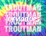 Troutman Elementary  - You Choose The Shirt Style - Shirt Color Is Tye Dye