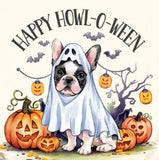 Halloween Frenchie Dog -  Shirt Color Is Cream