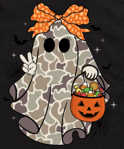 Kids Camo Ghost - Boy or Girl - You Choose The Shirt Style