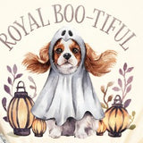 Halloween Cavalier Dog -  Shirt Color Is Cream