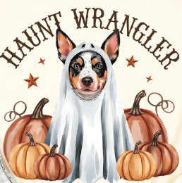 Halloween Cattle Dog -  Shirt Color Is Cream