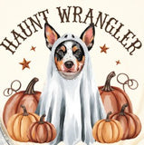 Halloween Cattle Dog -  Shirt Color Is Cream