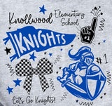 Knollwood Elementary - You Choose The Shirt Style - Gray