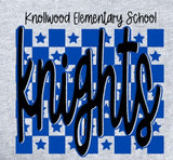 Knollwood Elementary - You Choose The Shirt Style - Gray