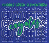 Coddle Creek Elementary  - You Choose The Shirt Style - Shirt Color Is Royal
