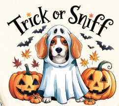 Halloween Beagle Dog -  Shirt Color Is Cream