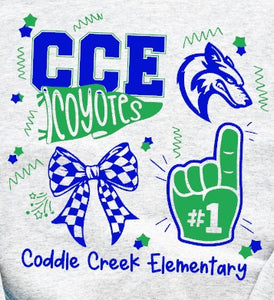 Coddle Creek Elementary  - You Choose The Shirt Style - Shirt Color Is Ash Gray
