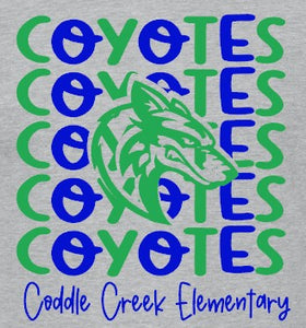 Coddle Creek Elementary  - You Choose The Shirt Style - Shirt Color Is Gray