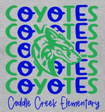 Coddle Creek Elementary  - You Choose The Shirt Style - Shirt Color Is Gray
