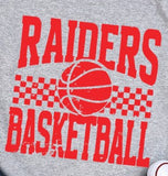 Raiders Basketball  - You Choose The Shirt Style - Gray