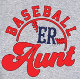 East Rowan Baseball Aunt  - You Choose The Shirt Style - Shirt Color Is Gray