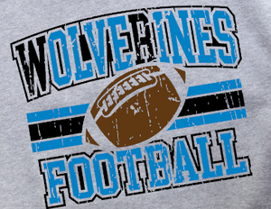 Wolverines Football -  Shirt Color Is Gray