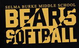 Selma Burke Softball  - You Choose The Shirt Style - Black