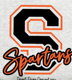 Priest River Spartans - You Choose The Shirt Style - Gray