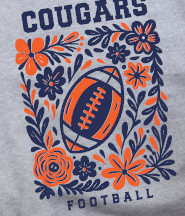 Carson Cougars Football -  Shirt Color Is Gray