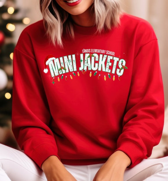 Custom School/Mascot Christmas Shirt  - You Choose The Shirt Style - Shirt Color Is Red