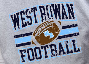 West Rowan Football - Shirt Color Is Gray - You Choose The Shirt Style